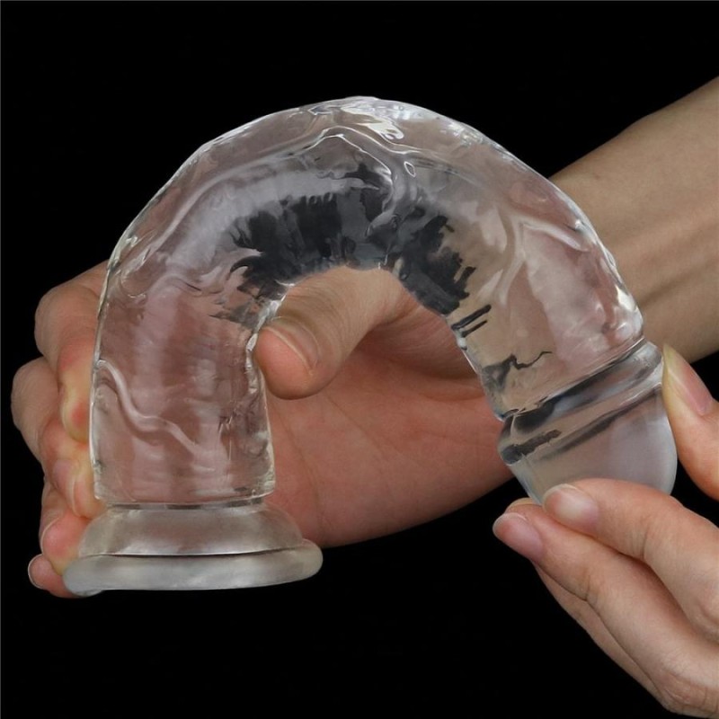 Dildo Realistic Cu Ventuza Transparent Cm C Pasiune Ro