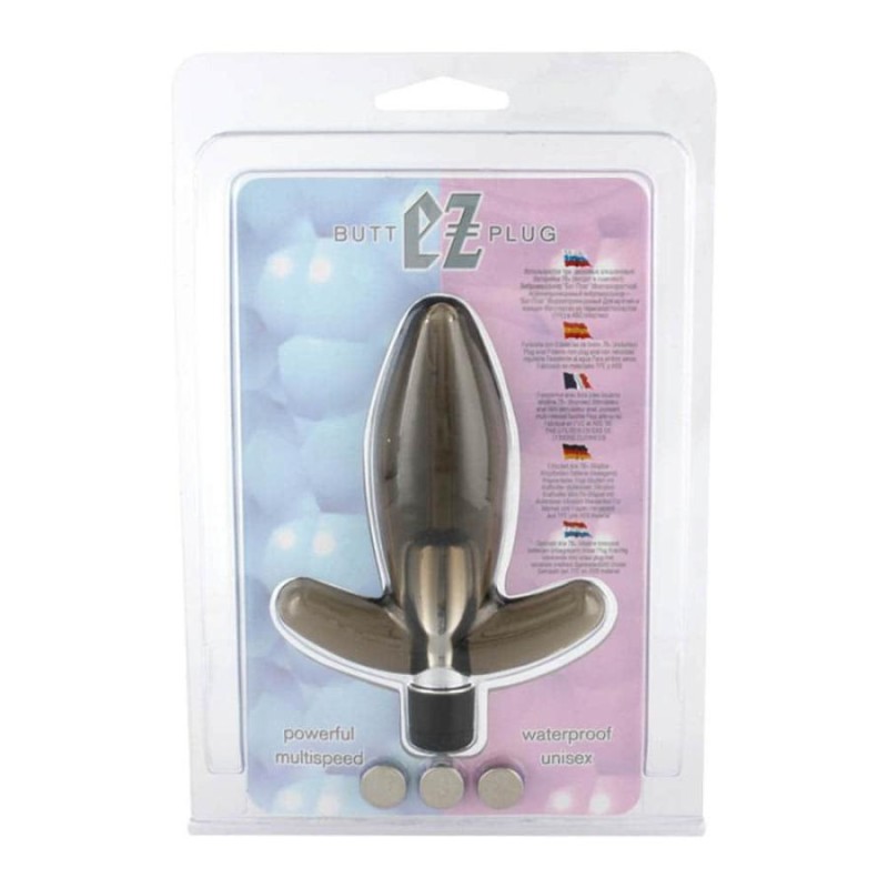 Dop Anal Cu Vibratii Butt Ez Plug Negru 11 Cm C30722 Pasiune Ro