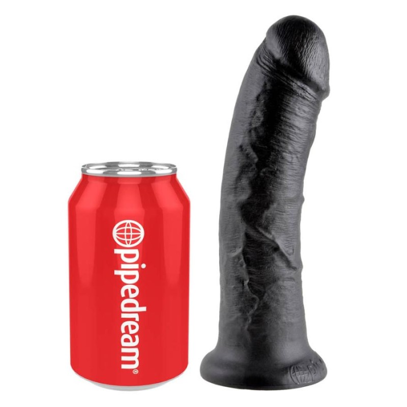 Dildo Clasic Cu Ventuza King Cock Negru Cm C Pasiune Ro