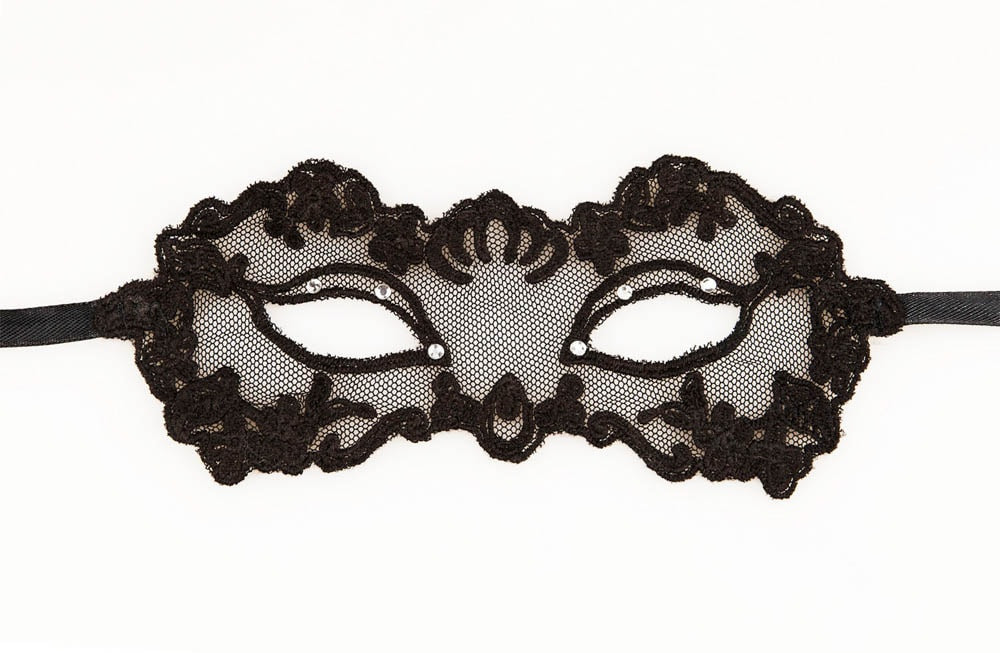 Атласная повязка на глаза Adrien Lastic Satin Sash, черно-розовый 33519 - Adrien Lastic - Маски закрытые, а также открытые с шорами - Купить