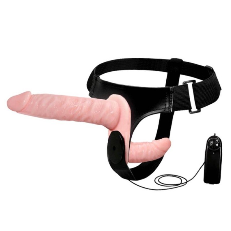 Strap-On Dublu Cu Vibratii Ultra Passionate