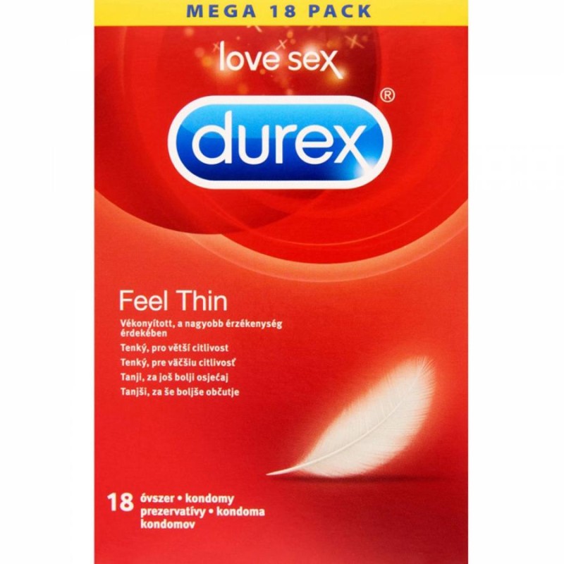 Prezervative Durex Feel Thin 18 Bucati Pasiunero 4754