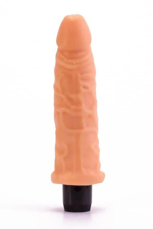 Vibrator Realistic Real Feel Cyberskin, Natural, 21.5 Cm
