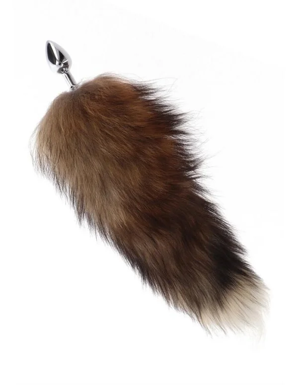 Plug Anal Foxtail Argintiu