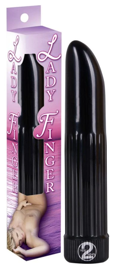 Vibrator Ladyfinder, Negru, 13 Cm