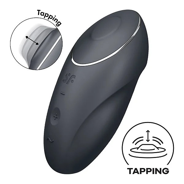 Vibrator Clitoridian Tap & Climax 1, Gri Inchis