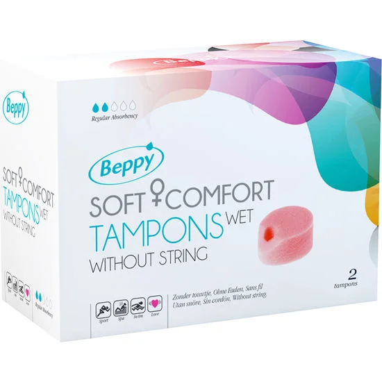 Tampoane Soft Comfort Umede Beppy, 2 Bucati Roz