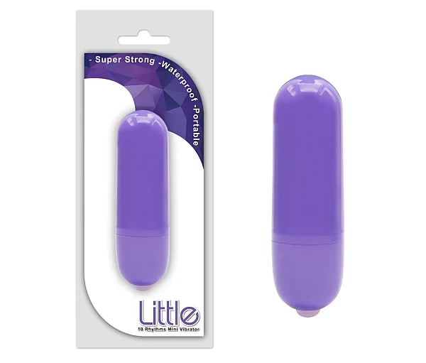 Mini Vibrator Little, Mov, 7.5 Cm