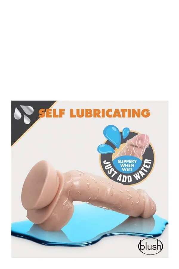 Dildo Realistic Auto-lubrifiant Dr. Skin, Natural, 21.5 Cm