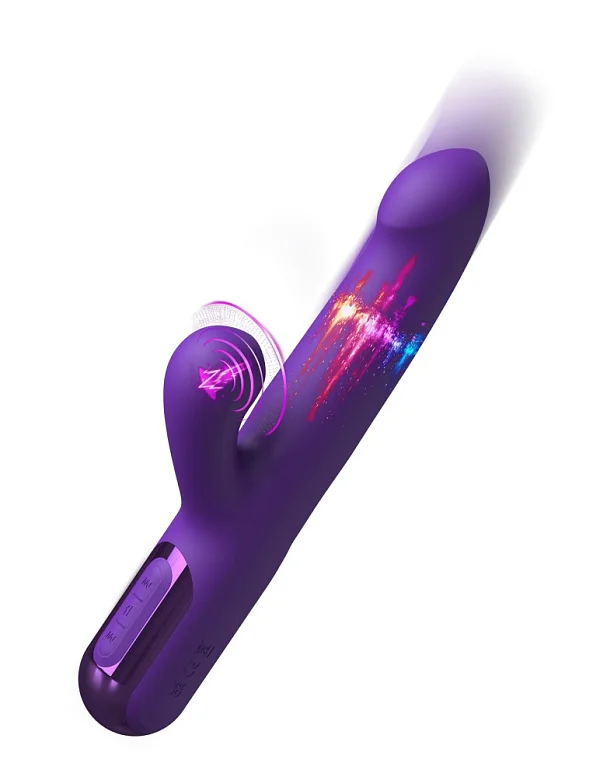 Vibrator Special Cu Functie Du-te/vino Fantasy For Her Super Sonix Thruster, Mov, 22 Cm