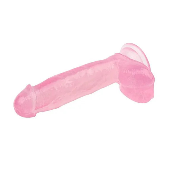 Dildo Clasic Cu Ventuza, Roz, 17.7 Cm