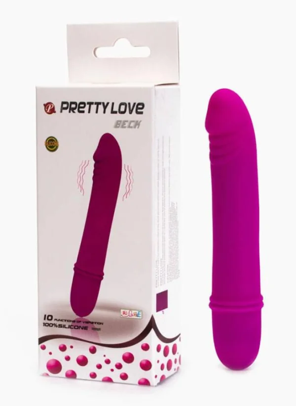 Vibrator Realistic Beck 10 Functii, Violet, 12 Cm