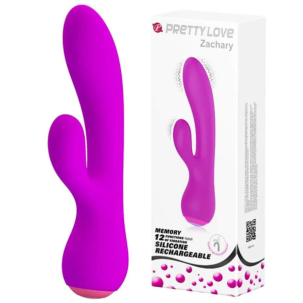 Vibrator Rabbit Zachary, Violet, 17.5 Cm