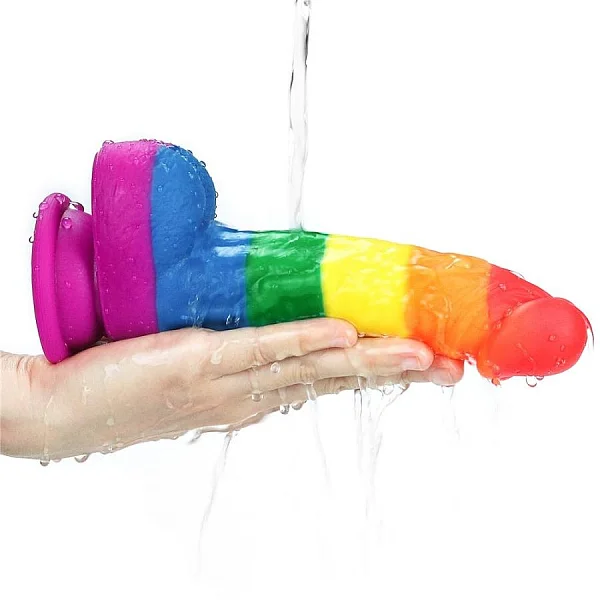 Dildo Clasic Cu Ventuza Prider, Multicolor, 20.5 Cm