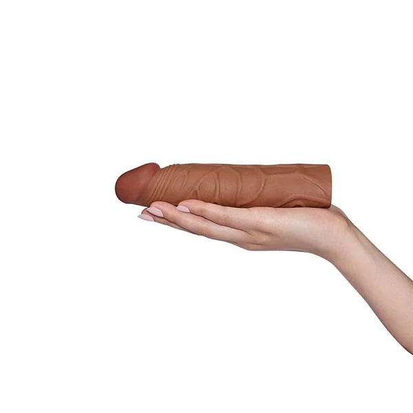 Extensie/manson Penis Pleasure X-tender, Brun, +2.5 Cm