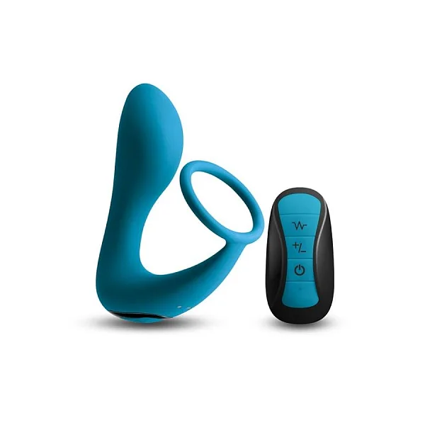 Dop Anal Cu Vibratii Si Inel Penis Renegade Slingshot Ii, Turcoaz