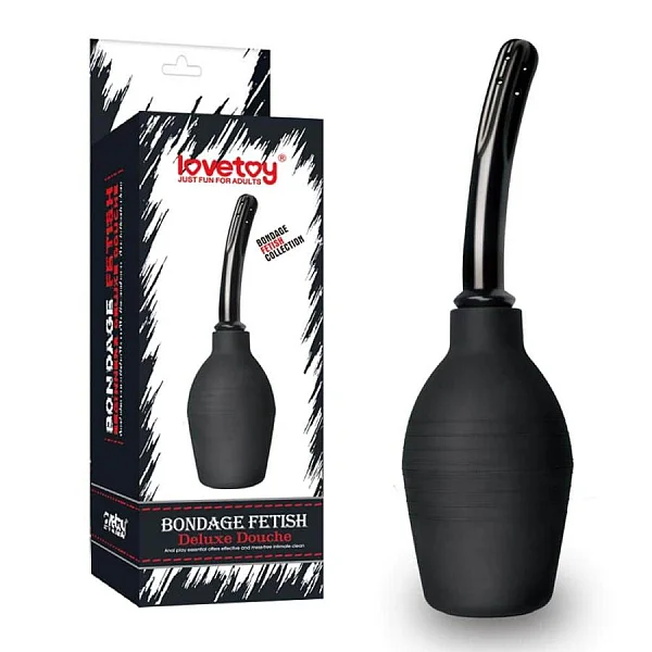 Irigator Intim Deluxe Bondage Fetish, Negru