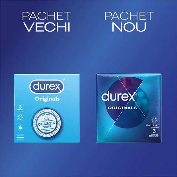 Prezervative Durex Originals, 5+1 Bucati