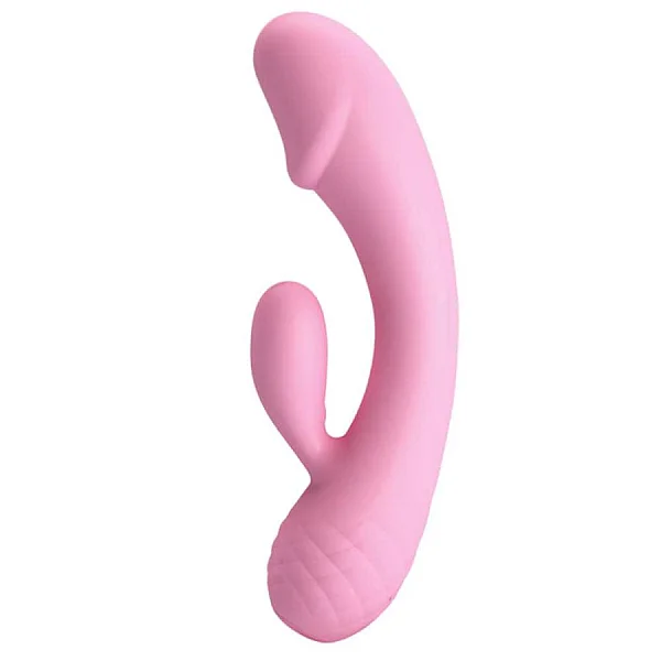 Vibrator Rabbit Ron, Roz Pudrat, 17.5 Cm