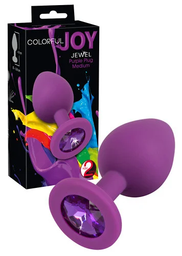 Dop Anal Colorful Joy Jewel, Mov, 8 Cm