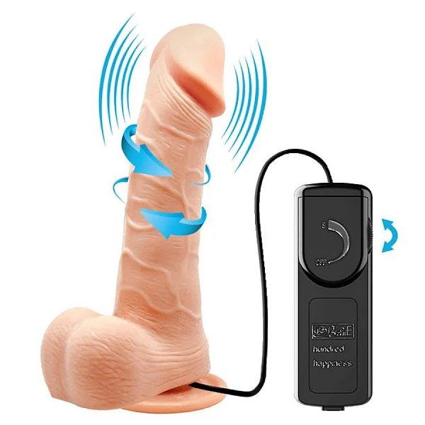 Vibrator Barbara Genie Multi-speed, Natural, 14.5 Cm