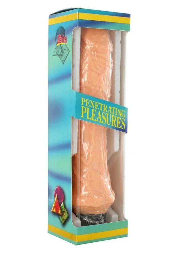 Vibrator Realistic Penetrating Pleasures, Nude, 24 Cm