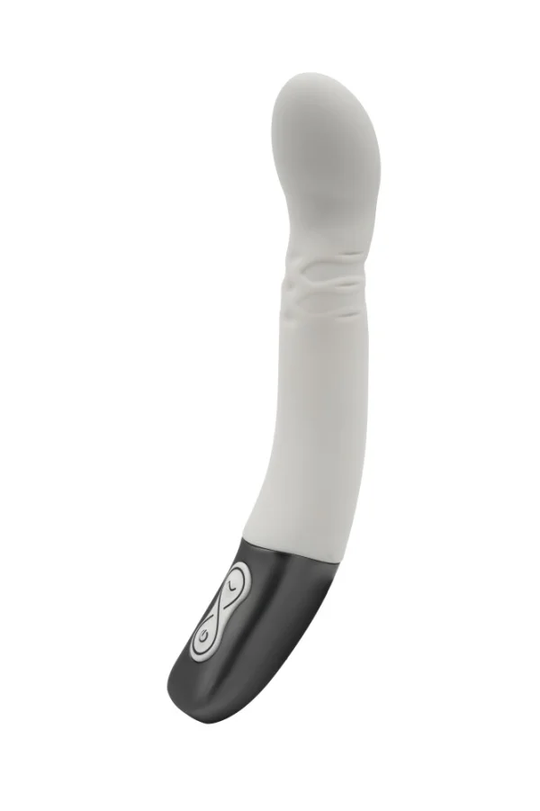 Titanz 8" Silicone Rechargeable Vibrator In Ivory White_b15o25_4