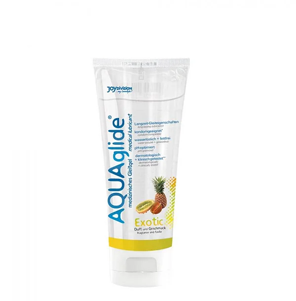 Lubrifiant Aquaglide Cu Aroma De Fructe Exotice, 100 Ml