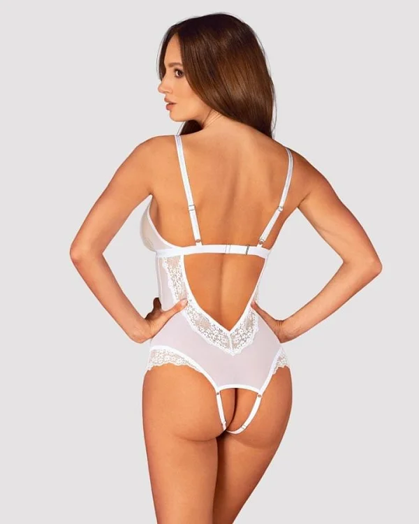 Heavenlly Crotchless Teddy Xs/s M/l, Xl/2xl, Xs/s