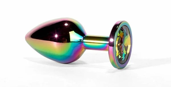 Dop Anal Cu Bijuterie Secret Shine Metal S, Multicolor, 7 Cm