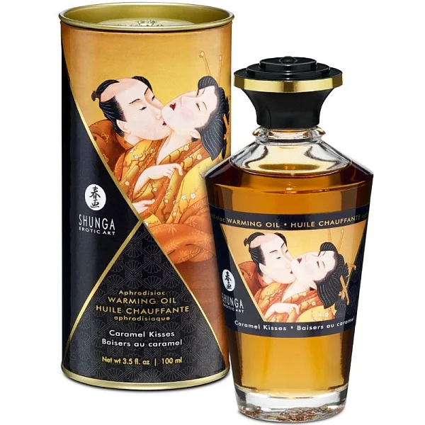 Ulei Afrodiziac Cu Efect De Caldura Caramel Kisses, 100 Ml