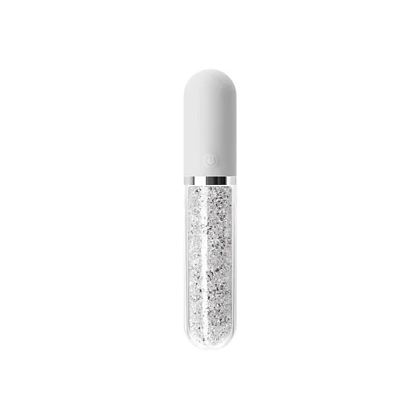 Vibrator Clasic Stardust Charm, Alb, 16.5 Cm