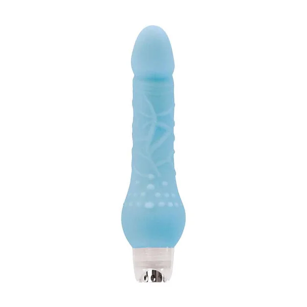 Vibrator Fosforescent Firefly, Turcoaz, 23 Cm