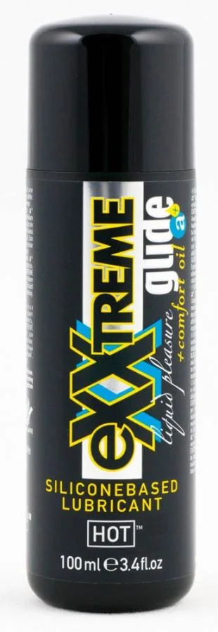 Lubrifiant Anal Pe Baza De Silicon Exxtreme Glide + Comfort Oil, 100 Ml