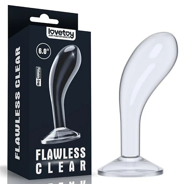 Dop Anal Flawless Clear, Transparent, 15 Cm