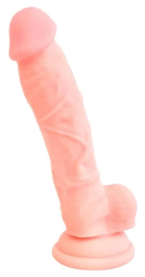 Dildo Clasic Cu Ventuza, Natural, 18 Cm