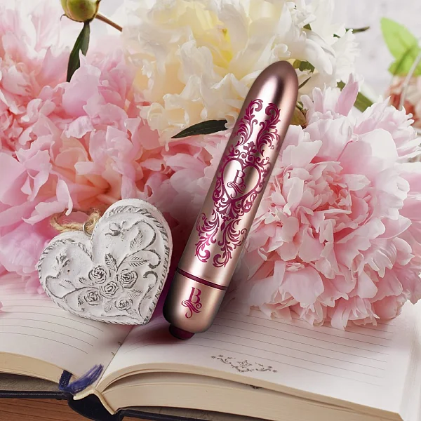 Glont Vibrator Boudoir - Promenade, Auriu-rosu, 9 Cm