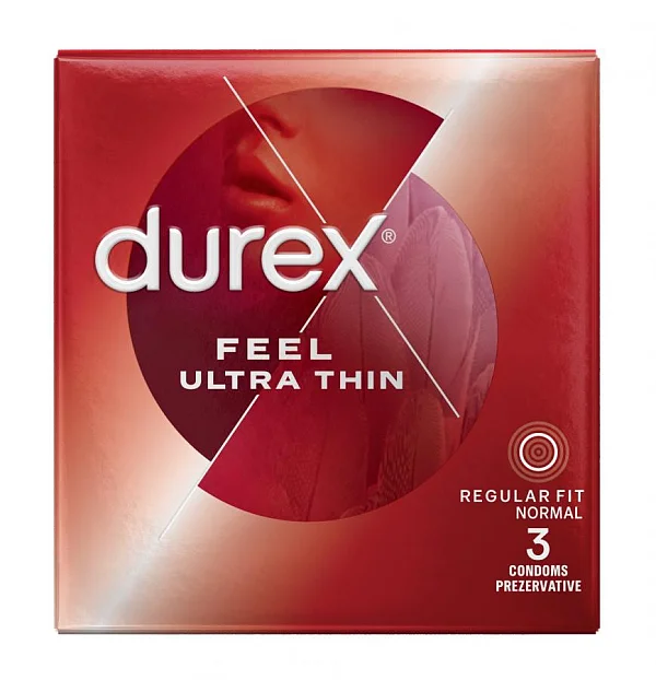 Prezervative Durex Feel Ultra Thin 3 Buc