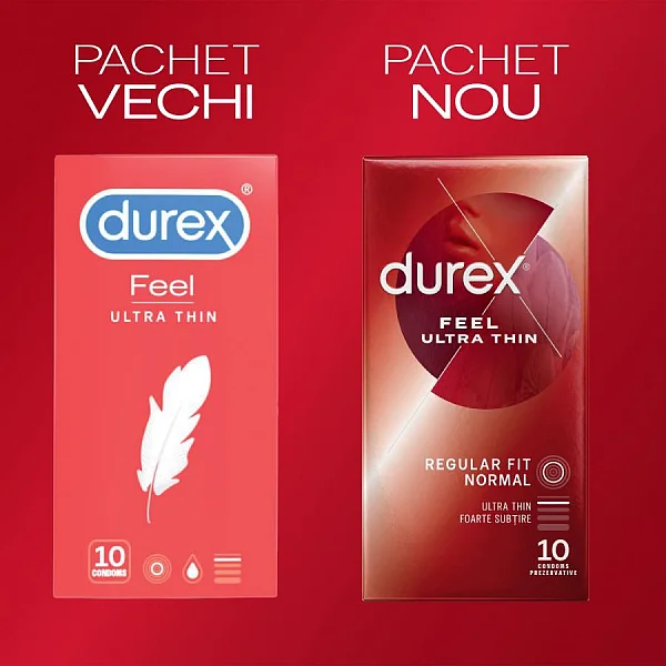 Prezervative Durex Feel Ultra Thin 10 Buc