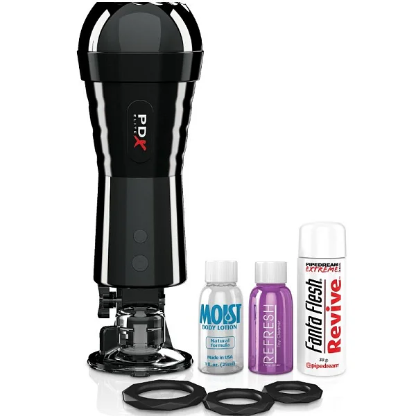 Masturbator Cock Compressor Vibrating Stroker