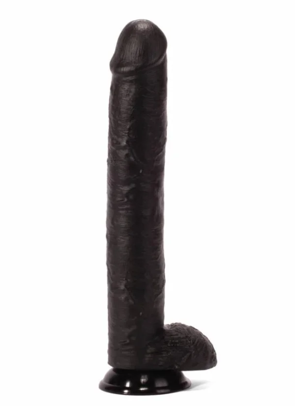 Dildo Realistic Xxl Super-sized, Negru, 38 Cm