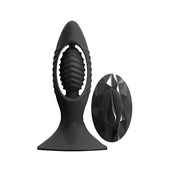 Vibrator Anal Renegade V2, Negru, 11 Cm