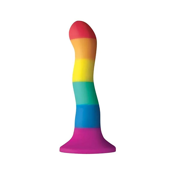 Dildo Curcubeu Colours Pride Edition, 15 Cm