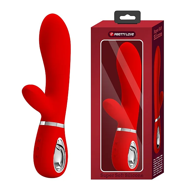 Vibrator Rabbit Thomas, Rosu, 20.5 Cm