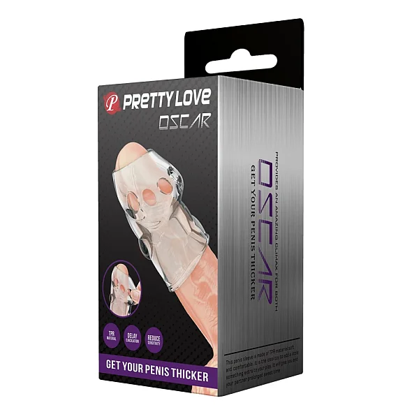 Manson Pentru Penis Oscar, Transparent, 6.5 Cm