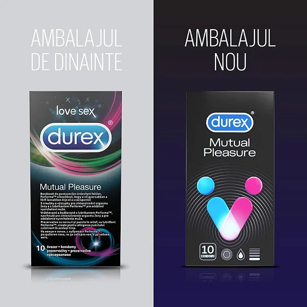  Prezervative Durex Mutual Pleasure 10 Buc