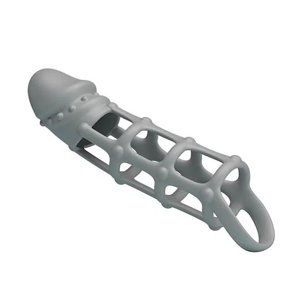 Manson / Extensie Penis Cu Inel Testicule, Alb