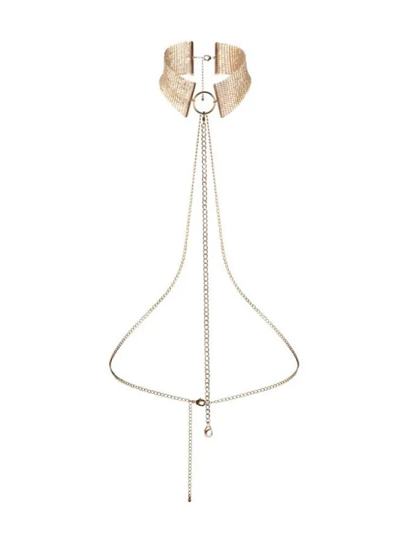 Colier Tip Choker Désir Métalique Collar, Auriu