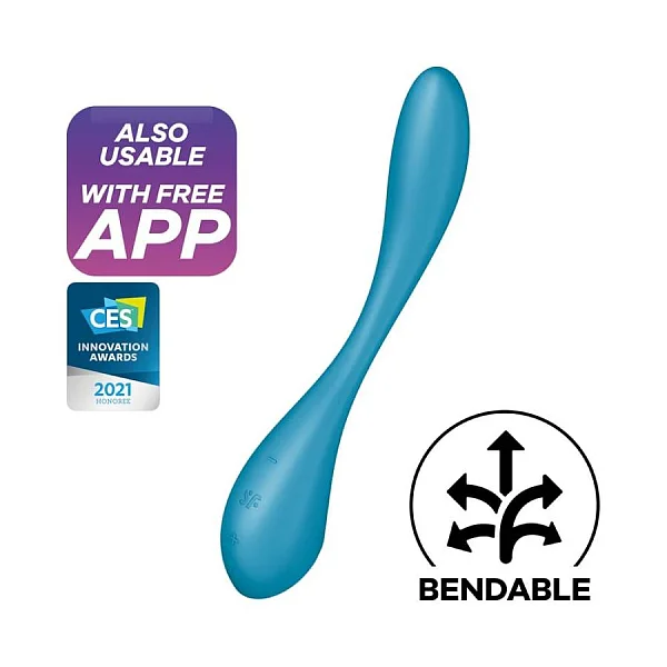 Vibrator Special G-spot Flex 5+, Albastru