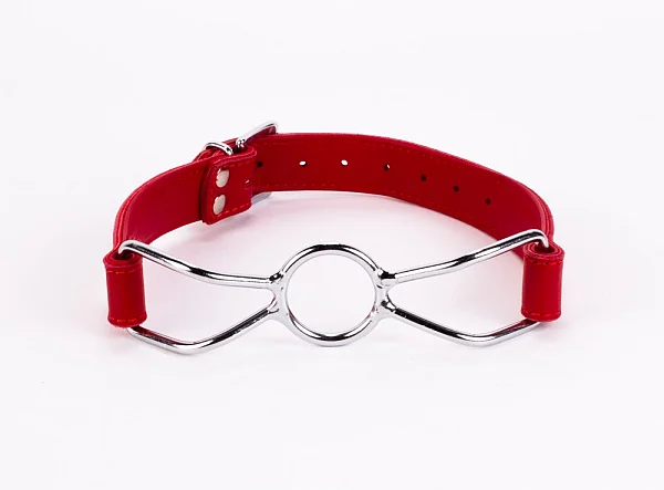 Calf Softy Leather Top And Lamb Leather Padding With Stainless Steel Mouth Piece Red